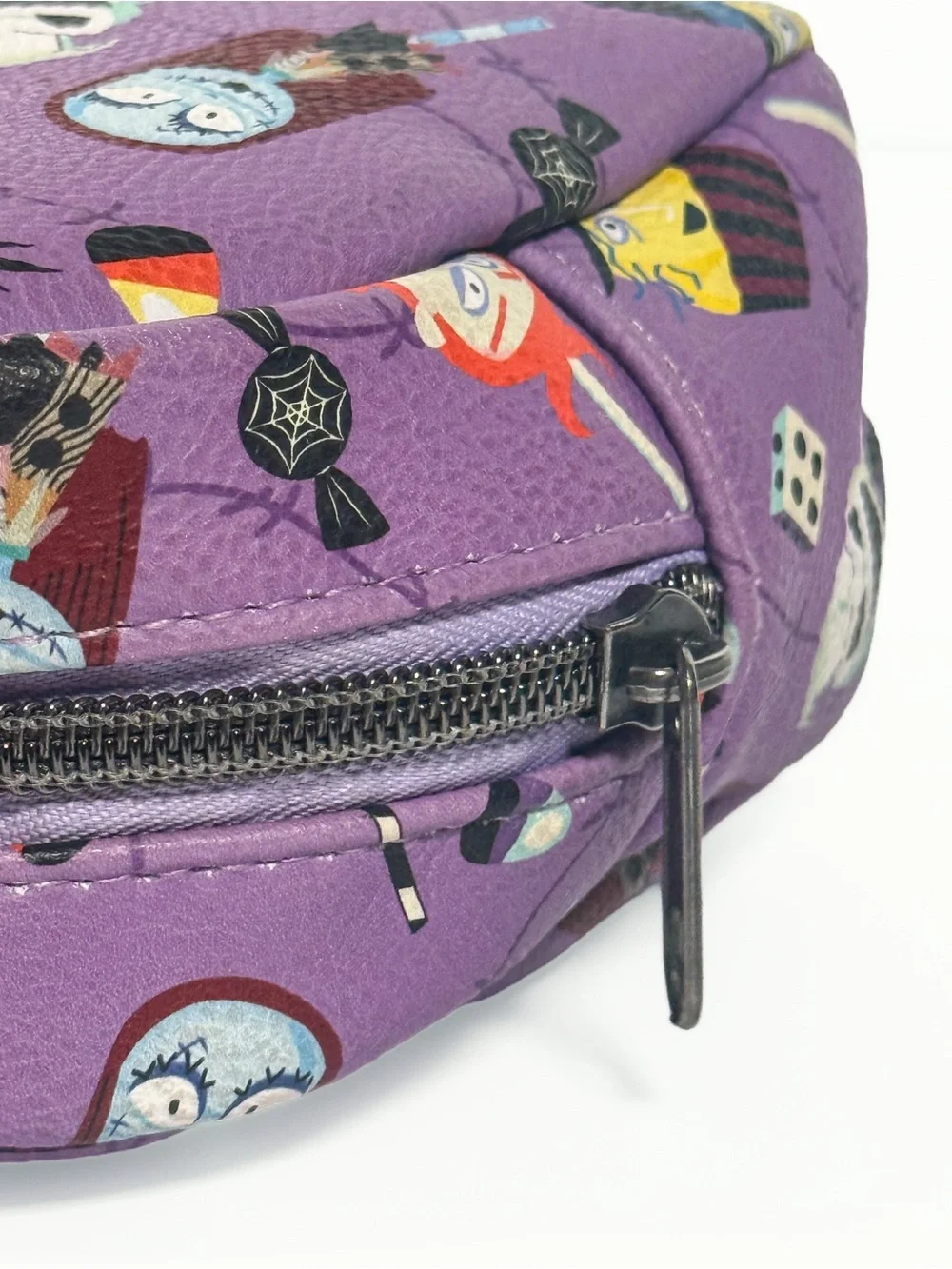 Disney Loungefly Nightmare Before Christmas Purple Character Makeup Bag